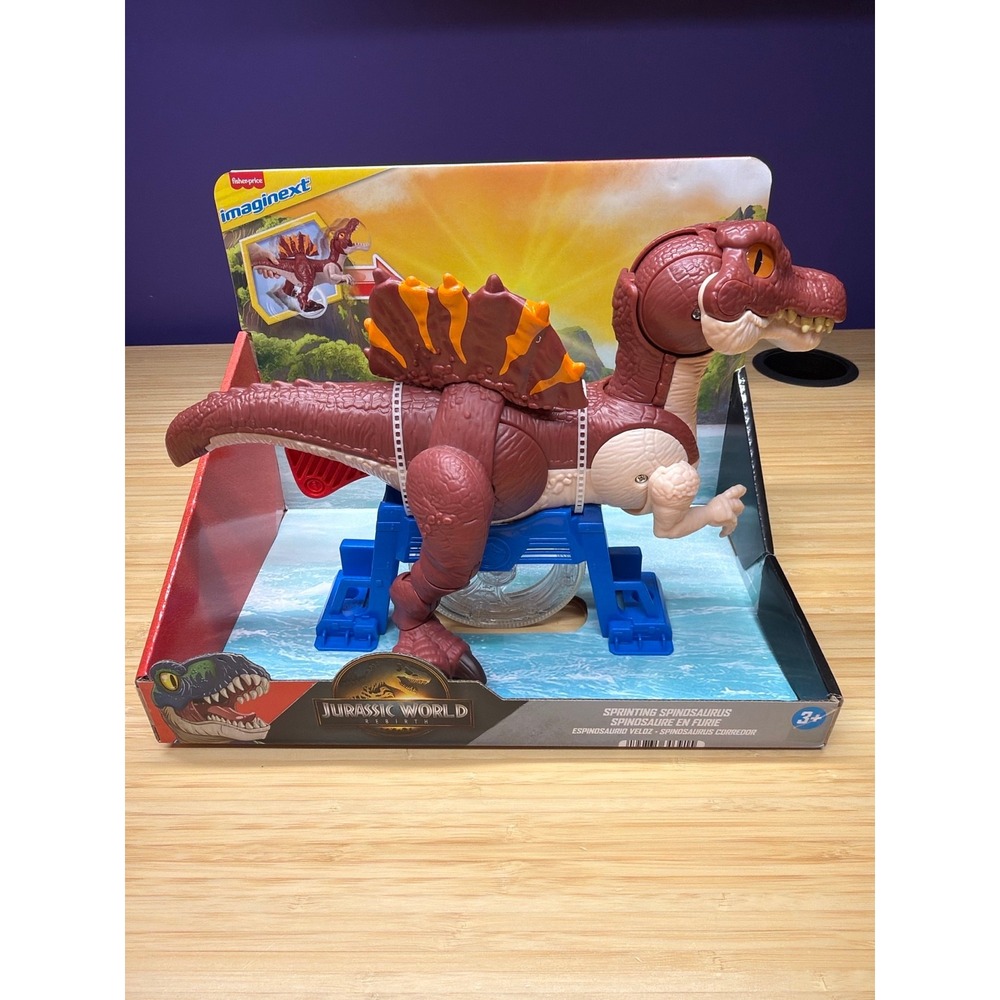 Imaginext Jurassic World Rebirth Sprinting Spinosaurus Dinosaur NIB Mattel